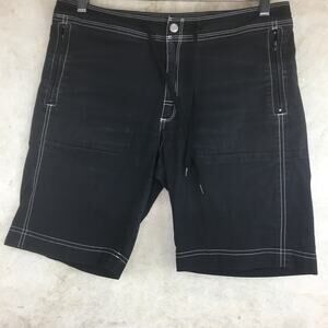 Aspire Vintage Double Stritch Black Shorts  Men's Size Small